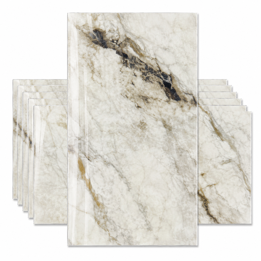 (PACK X20) Placas Autoadhesivas Símil Mármol Pared 60 x 30cm 2.5mm