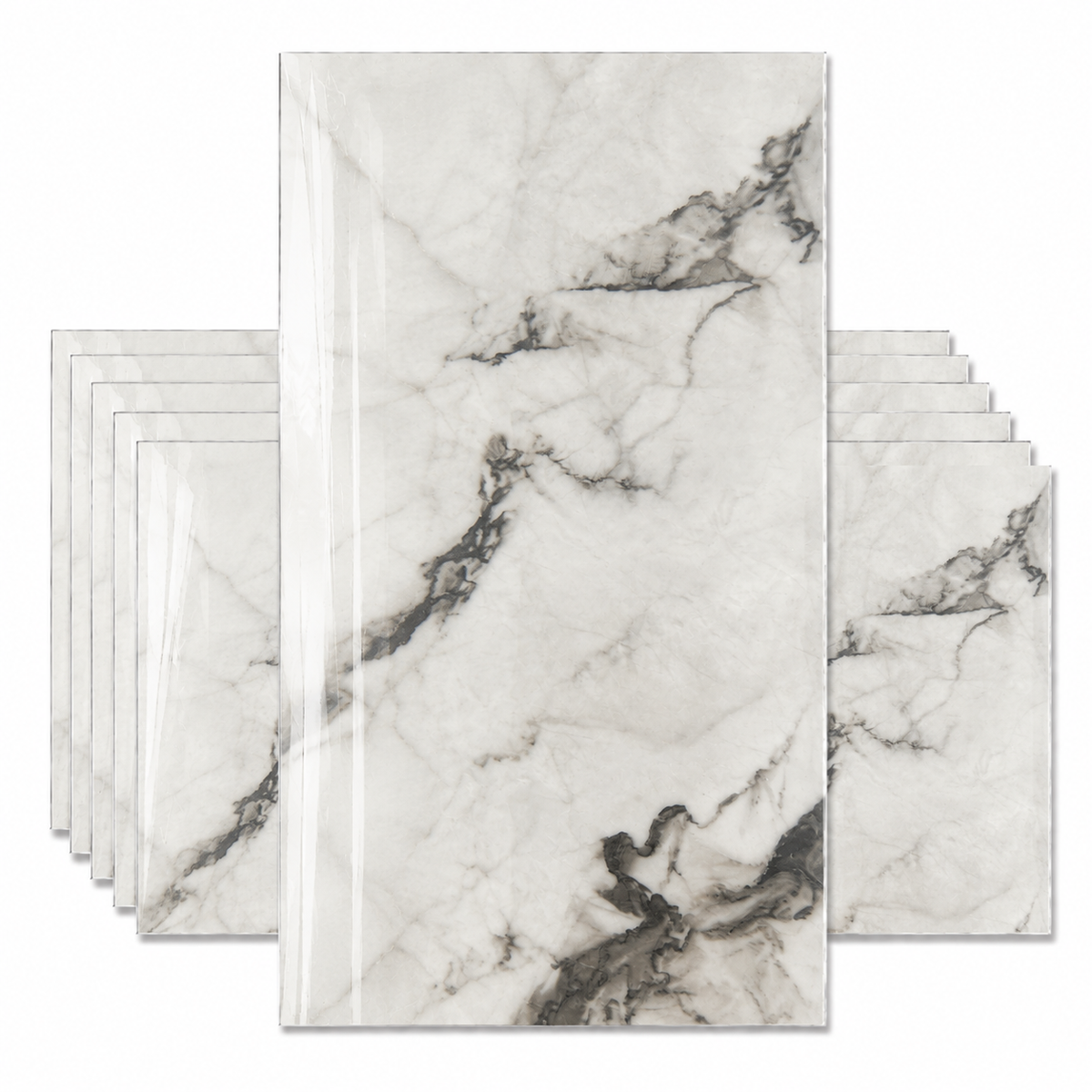 (PACK X20) Placas Autoadhesivas Símil Mármol Pared 60 x 30cm 2.5mm
